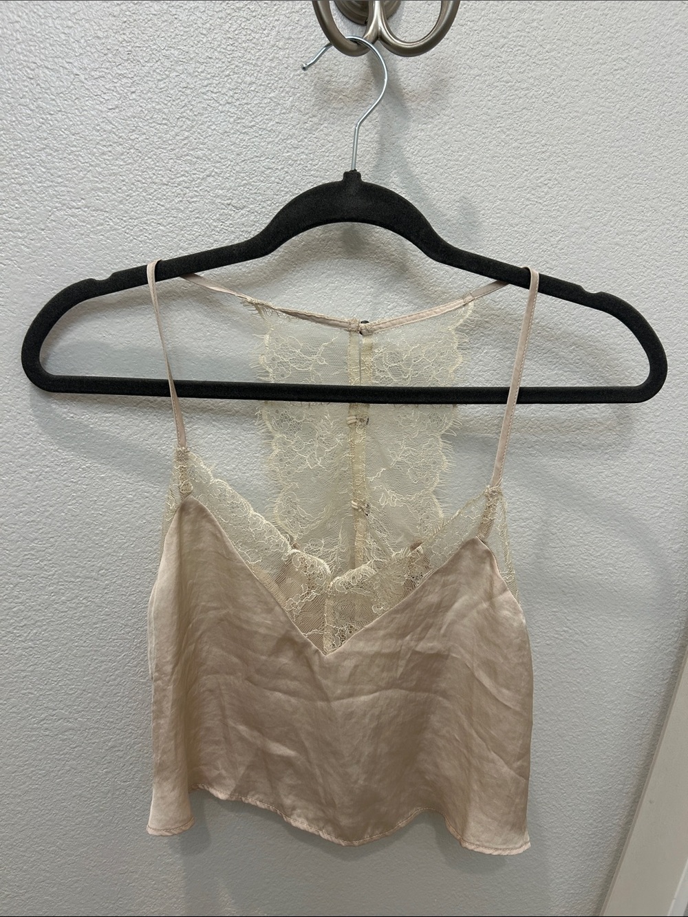 Free People Cropped Satin Top
